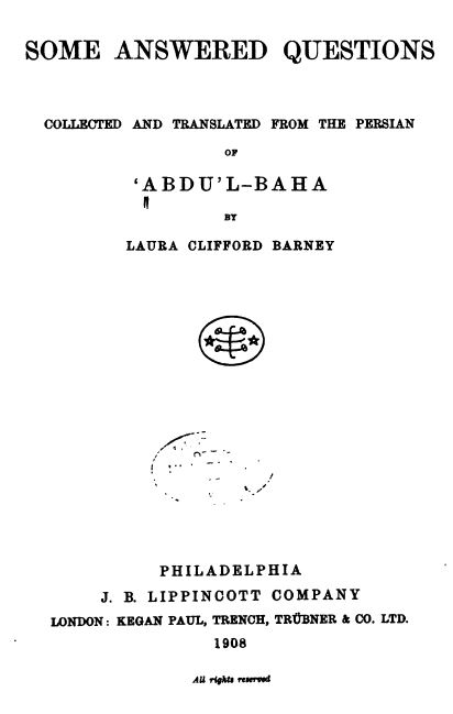 W.E.B. Du Bois and the Bahá'í Faith - AAIHS
